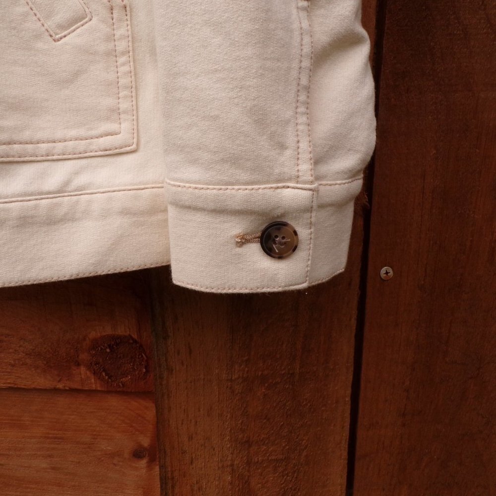 D & Co  Women's Stretchy Beige Jacket Button Front Women’s Size XXS. NWOT. - Picture 5 of 10